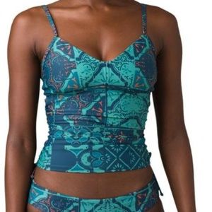 Prana Moorea Swimming Tankini Top Lagos Lisbon Large Brand New